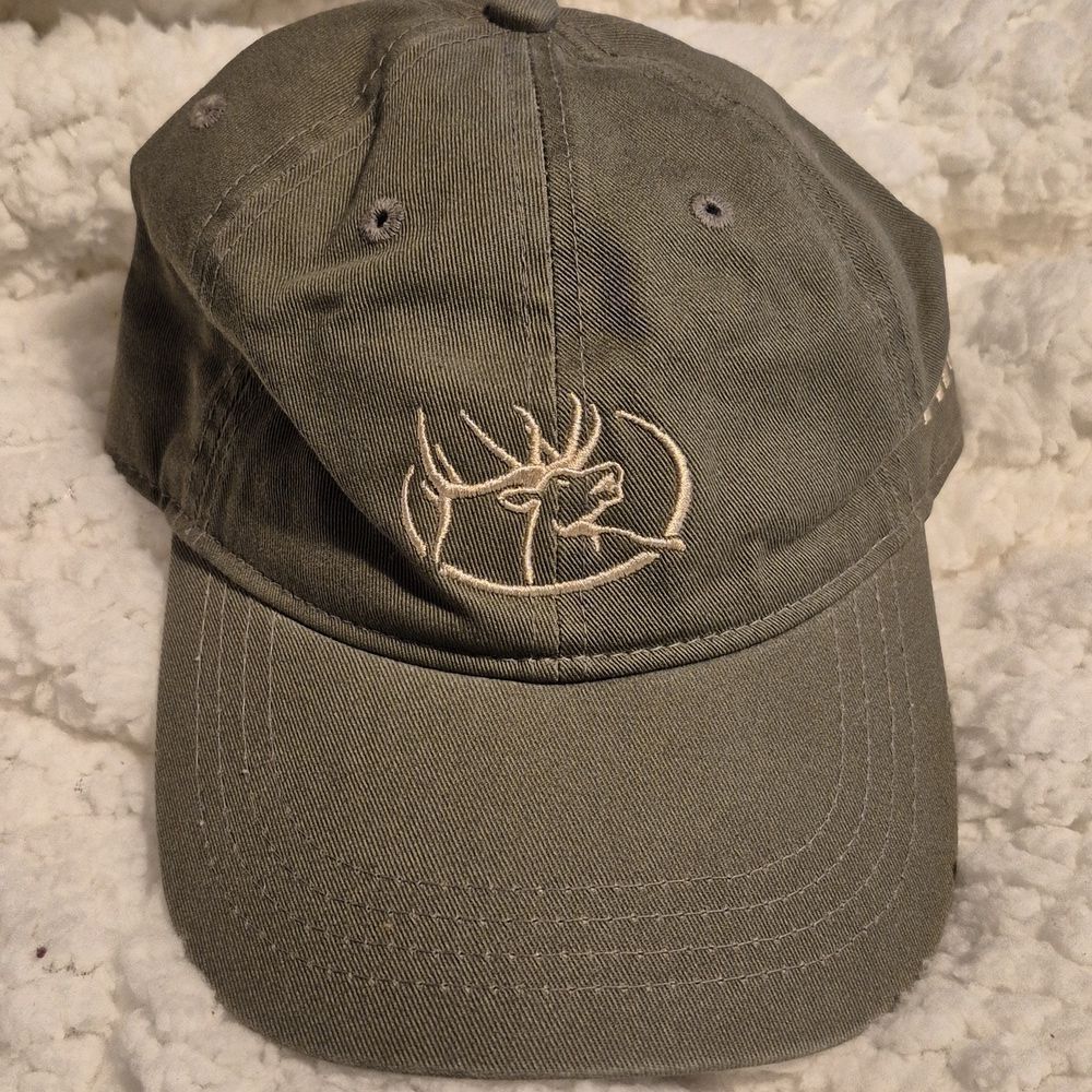 Rocky Mountain Elk Foundation Olive Green Sliderback Hat - New